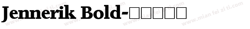 Jennerik Bold字体转换